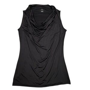 Worthington Elegant Black Cowl Neck Tank Top